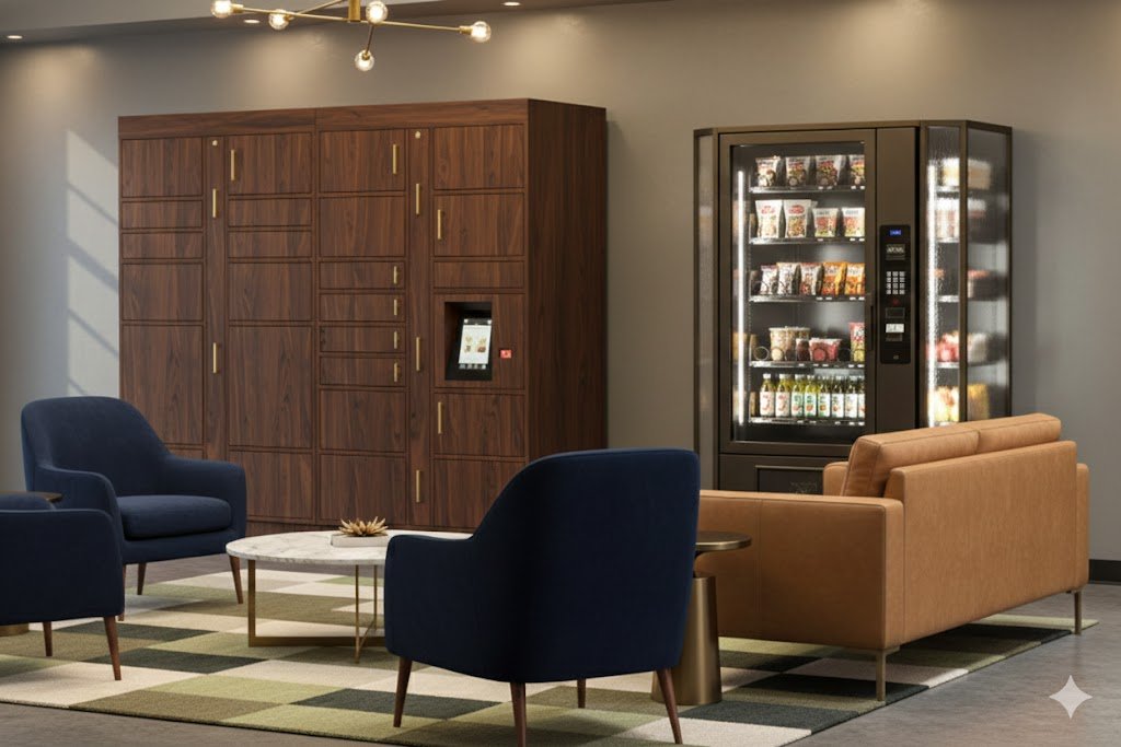 Smiota smart package locker — indoor delivery station